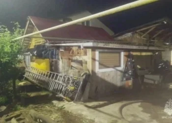 В Казани на пожаре в бане пострадал мужчина