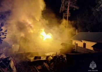 Пожар в Зеленодольске: трое пострадавших, в том числе двое детей