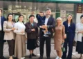 Олег Коробченко проголосовал в родной школе в Набережных Челнах — вместе с семьёй