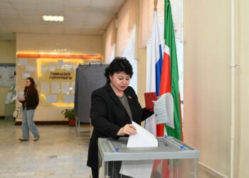 Лилия Маврина проголосовала на выборах в Госдуму в Казани