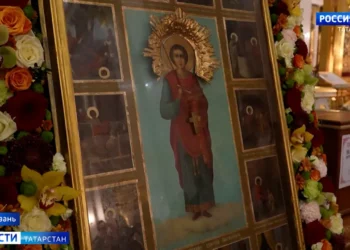 Символ исцеления: икона святого Пантелеймона прибыла в Петропавловский собор Казани